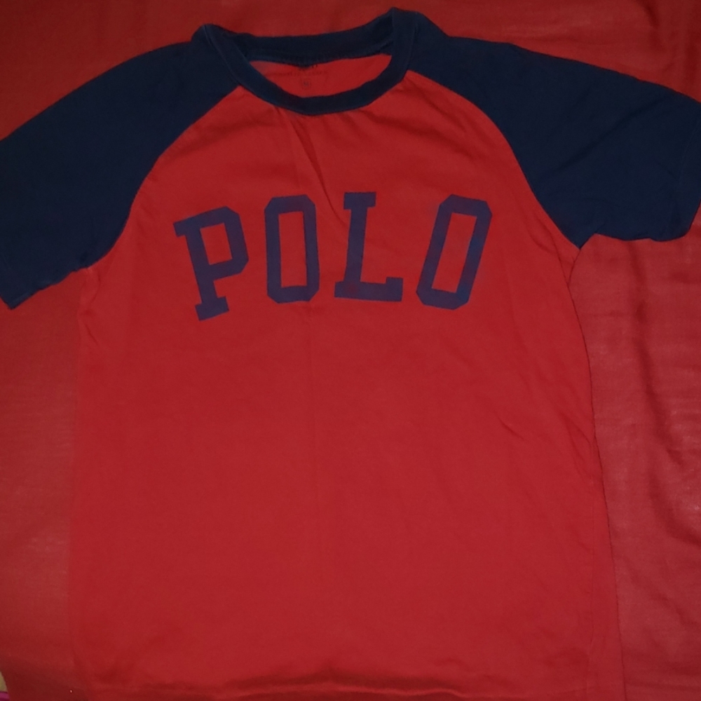 Boys red Ralph Lauren polo tee